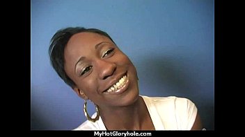 Preview 3 of Sybil Stallone Cleans - gloryhole secrets ebony sucking off strangers pov 18