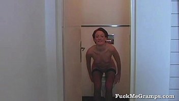 Preview 1 of Lust Neighbor - Young slut sucking old cock