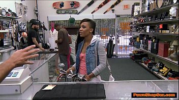 Preview 2 of Lezbiyen Mature Small - Black babe gets a taste of big pink cock