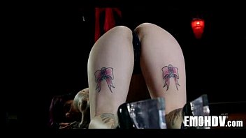 Preview 2 of Lindsan Lohan - Emo slut with tattoos 0545
