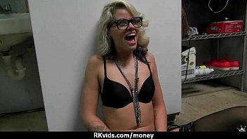 Preview 2 of Hikr 074 - Slutty amateur babe is paid cash from some crazy public sex 22