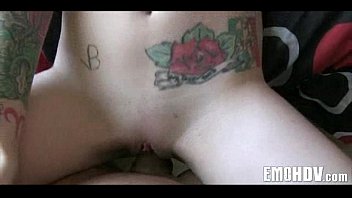 Preview 4 of Ugly Riding - Emo babe with tats gets some dick 380