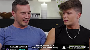 Preview 2 of Big Boobs69 - HETEROFLEXIBLE - Buddies Drake Von &amp_ Derek Kage Get Aroused While Doing Dick Pics! SPANISH SUBTITLES