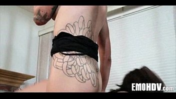 Preview 1 of Old Whoman Xxx - Emo slut with tattoos 1414