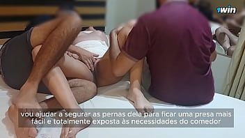 Preview 2 of Son Anf Mom - Bruna Silva Hotwife - Casada madura sendo engravidada pelo comedor e corno