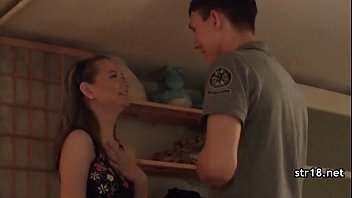Preview 3 of Threesome Uncomfortable - 18 Year Old Teen Puts in a Great Performance