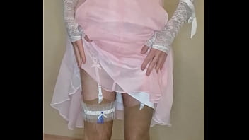 Preview 1 of Hd Marvari Sex Video - Crossdresser in Bridal Lingerie and masturbates wearing it.