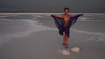 Preview 4 of Crist Slater - Erotic Dance on salt-crust of Salt Lake  Elton
