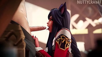 Preview 1 of Dad Sleep Mom Fuk Son - Ahri extracting essence