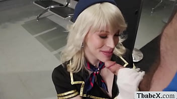 Preview 3 of Lakhisarai Xxx Bf - TS flight attendant barebacked by airport guard