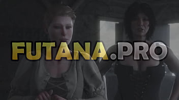 Preview 1 of Briga Tapa E Sexo Panteras - Animated futanari sex where futa orc-girl fucked the bitch well and came many times