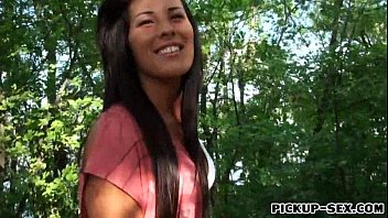 Preview 1 of Jasmine James In Forest - Pretty amateur Eurobabe Maria Fiori pounded for money