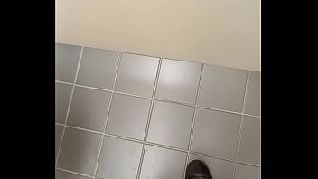 Preview 1 of Mommy Blows Best 1080 - Stroking in a public stall 7