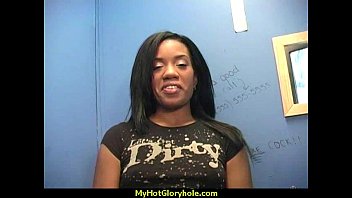 Preview 3 of Sandesex - Incredible ebony teen blowjob gloryhole audition 21