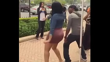 Preview 2 of Tube Porn Allys - girl shakin that big ass at street