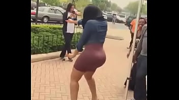 Preview 4 of Tube Porn Allys - girl shakin that big ass at street