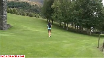 Preview 2 of Awek Tudung Klatey - Sexy Brunette play golf