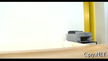 Preview 1 of Edging My Big Cock And Cumming2 - Nasty three-some for gays