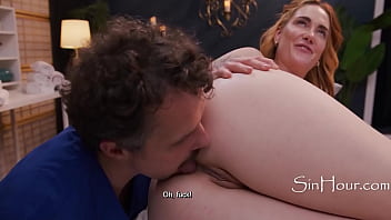 Preview 4 of I Bahbi - Pregnant,  Horny,  &amp_ Cheating With The Gynaec &amp_ The Wife&#039_s Into It