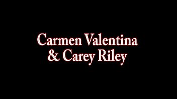 Preview 1 of Kkkk Milf - Carmen Valentina Makes Big Tit Horny MILF Carey Riley Cum