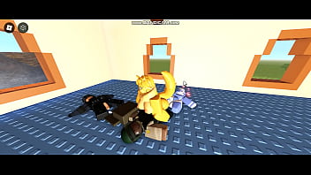 Preview 3 of Two Old Granny And One Young Boy - Whoreblox Game - Gangbang Moment (9)