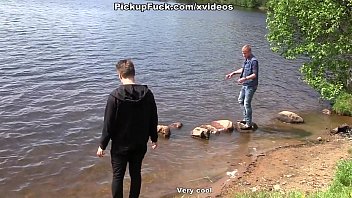 Preview 1 of Mom Sex Sone Home Alon - Pious girl plunges into sexy and wild outdoor fucking scene 1