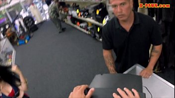 Preview 2 of Ass Tica - Lovely latina sells her TV and smashed in the back office