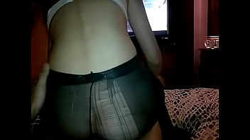 Preview 2 of Block Boy I Mom Son - Taiwan wife pantyhose 絲襪直穿