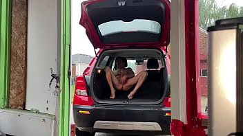 Preview 3 of Xxx Www Vibeo - CAR MASTURBATION - Feeling Horny &amp_ Stripping Naked In The Back Of My Hatch