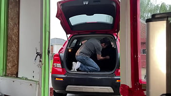 Preview 1 of Xxx Www Vibeo - CAR MASTURBATION - Feeling Horny &amp_ Stripping Naked In The Back Of My Hatch