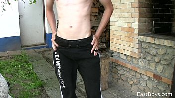 Preview 2 of Anal Gangbag - OUTDOOR WEBCAM - HORNY VILLAGE BOY