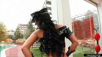 Preview 1 of Riyal Desi Mms Sex - Horny police bitch in lingerie likes it rough solo anal fingering