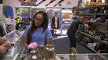 Preview 1 of China Xxx Faking Move - Girl in glasses pawns her twat and fucked at the pawnshop