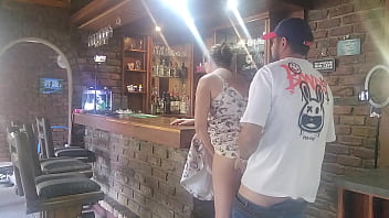 Preview 4 of Opera X - This barlady is a real cheating cum slut fucked her on the bar