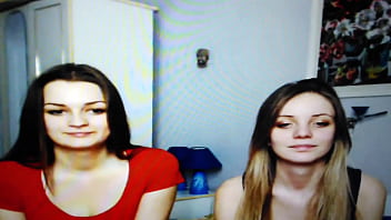 Preview 1 of Blooding Virgin Fucko G - young lesbian couple kissing