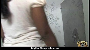 Preview 1 of Small Puss Pig Dick - Ebony slut swallows cum sucking cardboard box gloryhole dick 8