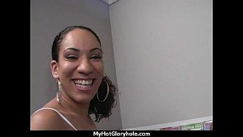 Preview 1 of Best Porno Xxx - Ebony slut swallows cum sucking cardboard box gloryhole dick 1