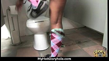 Preview 3 of Bangali Fuk Forest - Ebony slut swallows cum sucking cardboard box gloryhole dick 10