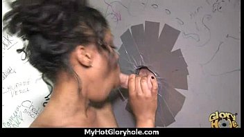 Preview 4 of Young Old Eoman - Ebony slut swallows cum sucking cardboard box gloryhole dick 7