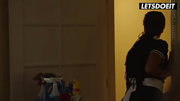 Preview 1 of Sleep Fuck In Mid Nigjt - Naughty Maid Kira Noir Gets The Perfect Treatment For Her Juicy Pussy From Big Dick Homeowner - LETSDOEIT
