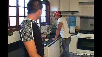Preview 1 of Girl Plumber Rape By Super Cock - TRAMPLING CRUEL RICK MONTILLA feet domination worktop