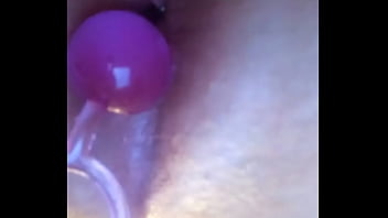 Preview 2 of Bbw Mature Wi - Squirting water up my ass and playing with my anal beads
