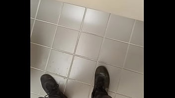 Preview 1 of Redwap Asia Sex Hd - Stroking in a public stall 3