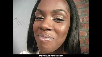 Preview 2 of The Bait Bus Castro Supreme - Black babe suck in a gloryhole 12