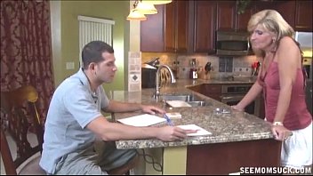 Preview 1 of Daring Public Blowjob - Blowjob In The Kitchen