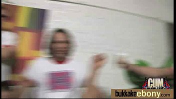 Preview 2 of Xxxnex Viedo - Ebony gets fucked in all holes by a group of white dudes 22