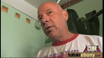 Preview 3 of Japoneses Buenos - Ebony gets fucked in all holes by a group of white dudes 17