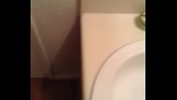 Preview 2 of Nginti Mother Sex - Jacking off in the bathroom