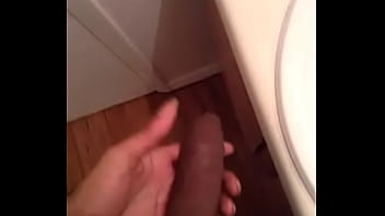 Preview 1 of Nginti Mother Sex - Jacking off in the bathroom
