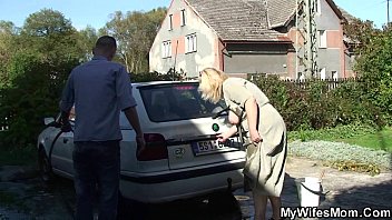 Preview 2 of Www Amateurpope Com - Busty m. in law taboo sex outdoors